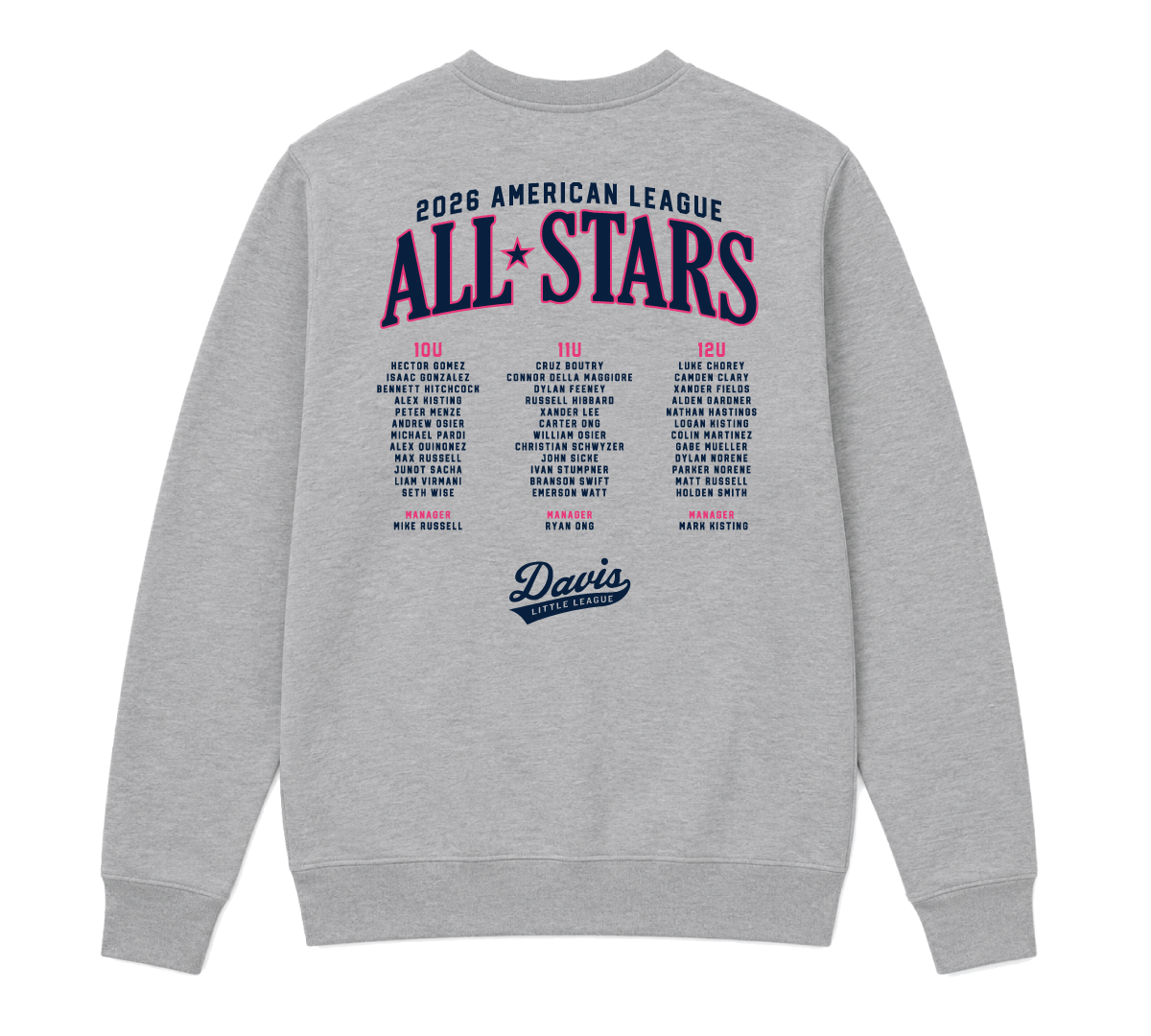 American League Adult Crew Neck