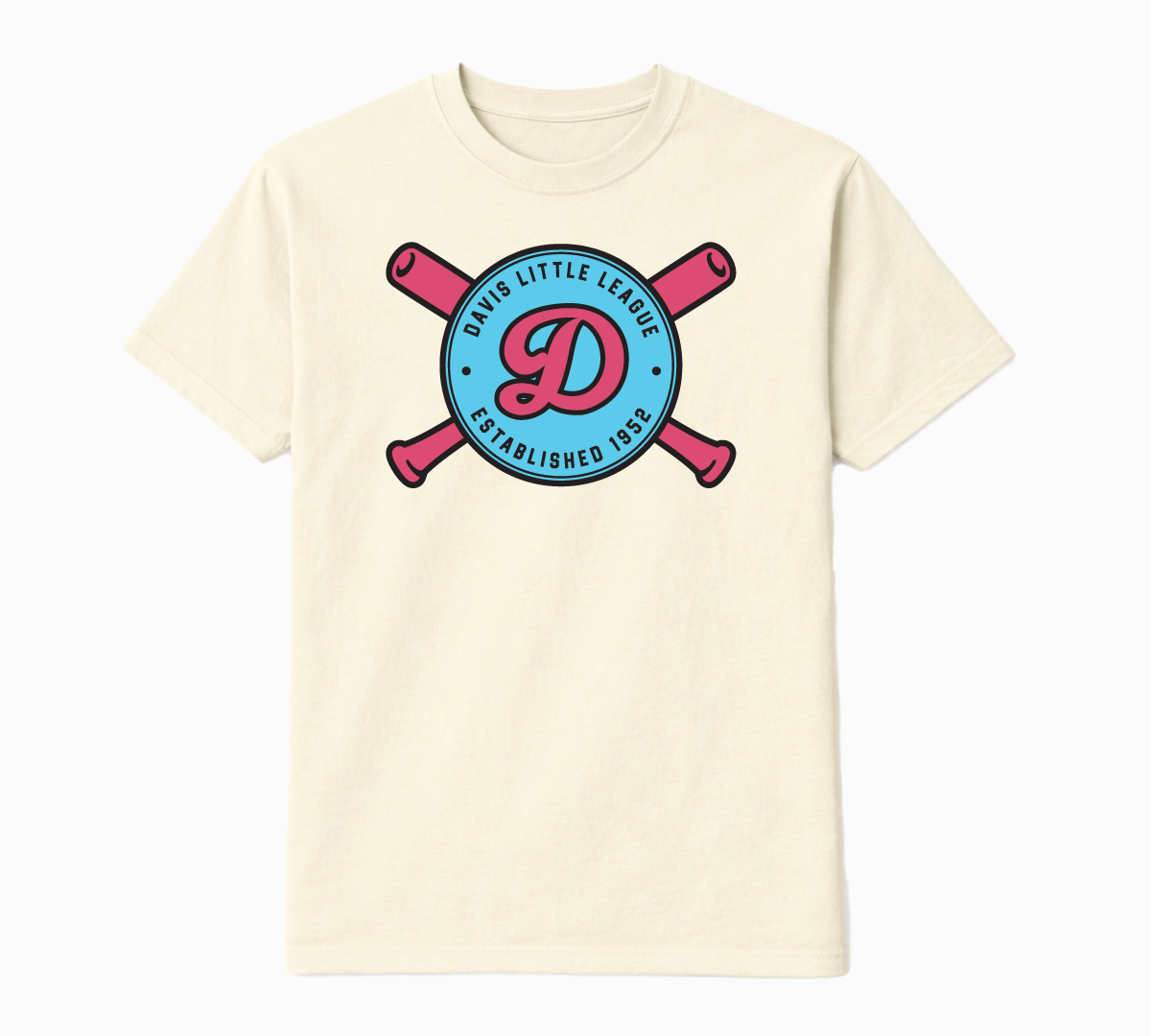 Crossed Bats Color Pop Tee - Youth Sizes