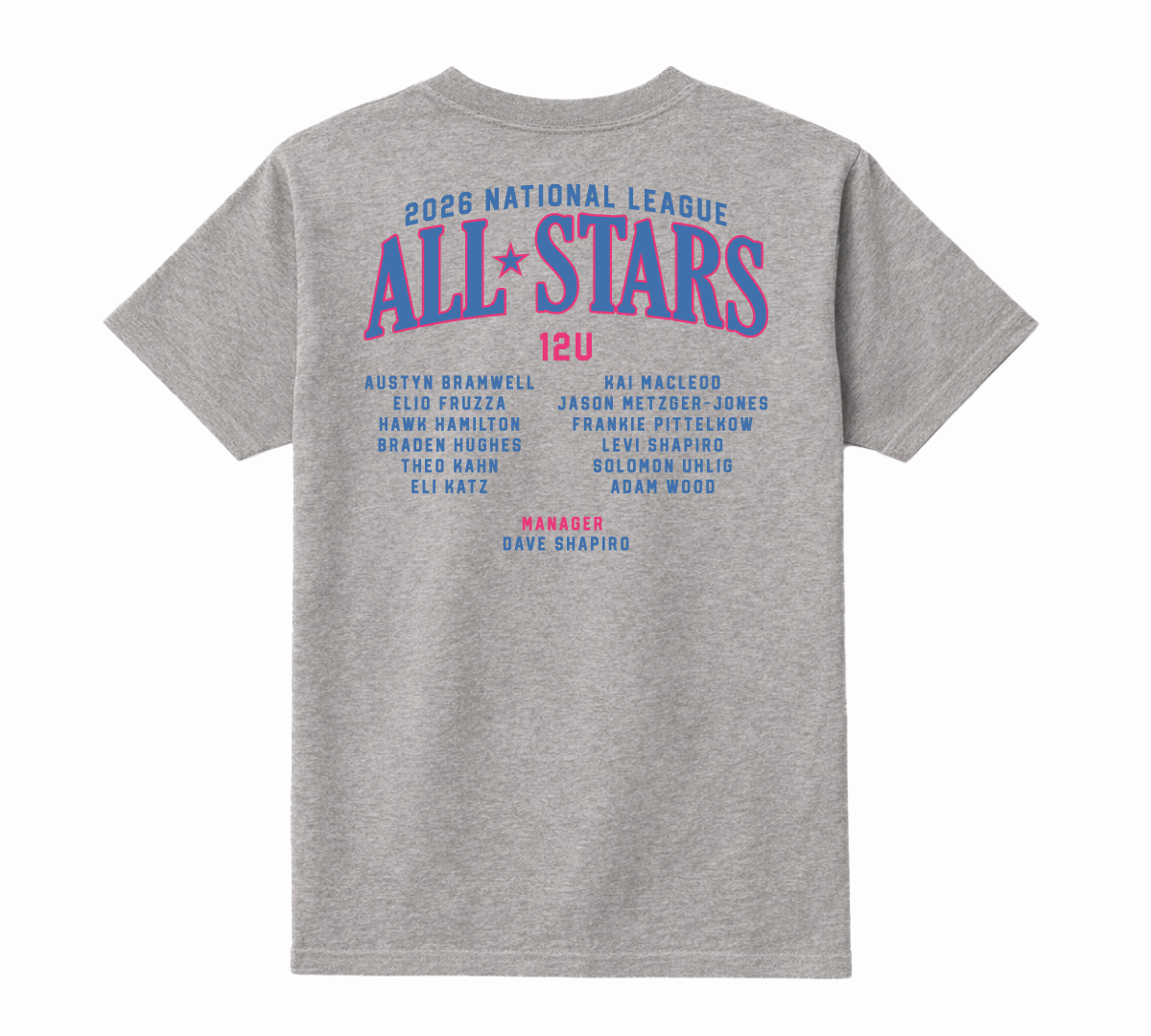 12U Champions Tee - Youth Sizes