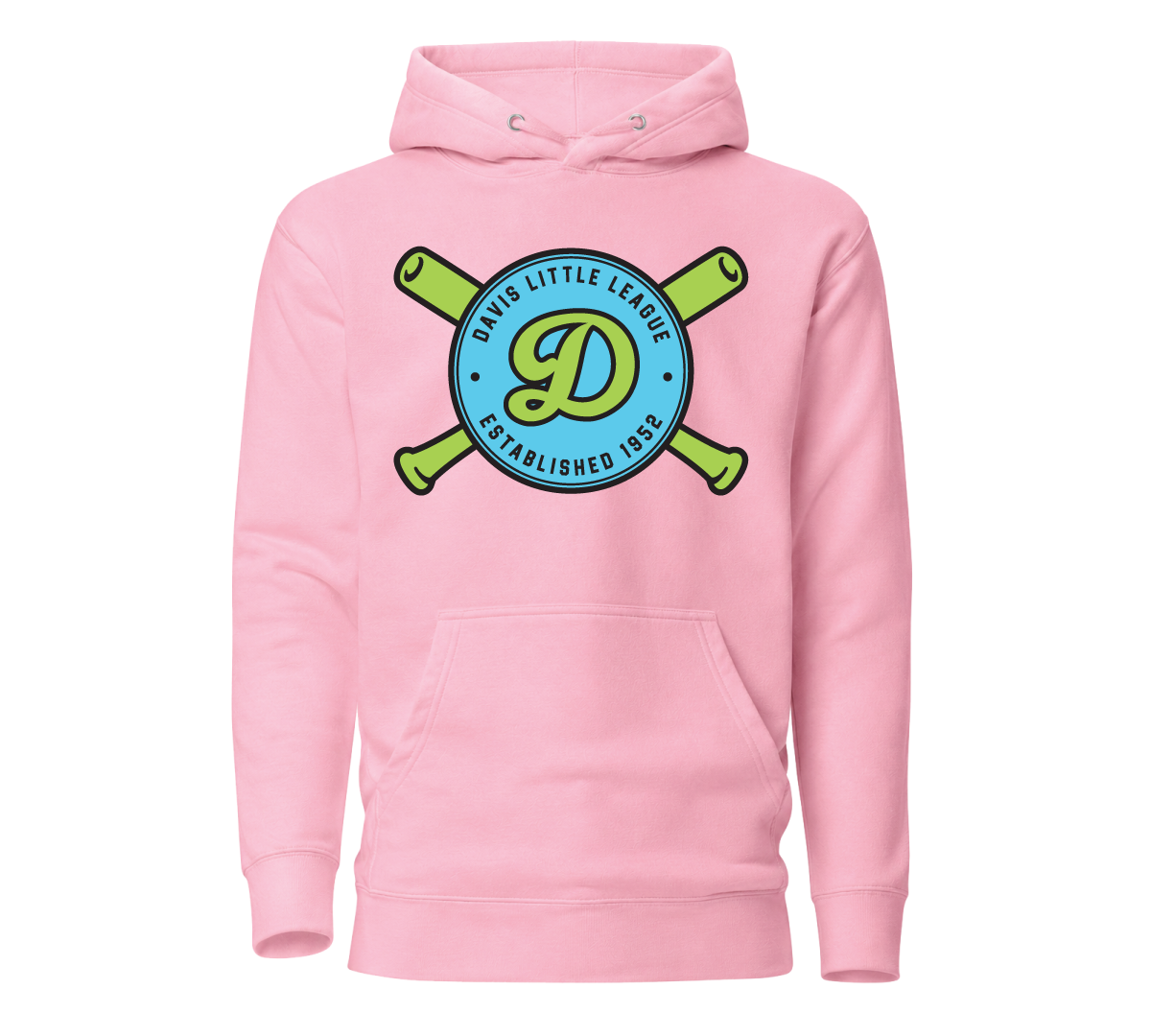 Crossed Bats Color Pop Hoodie - Youth Sizes
