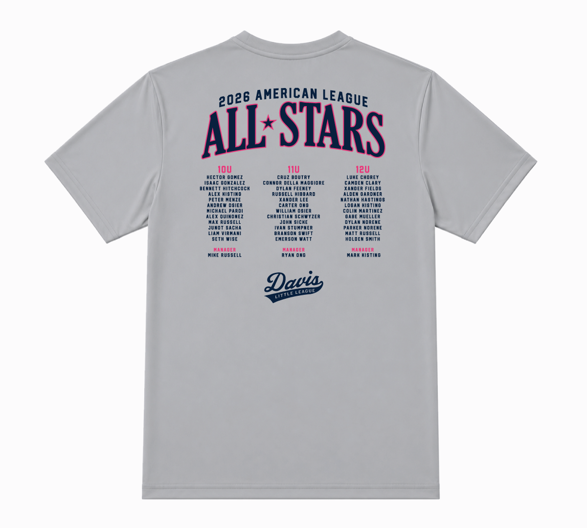 American League Adult Tech Tee